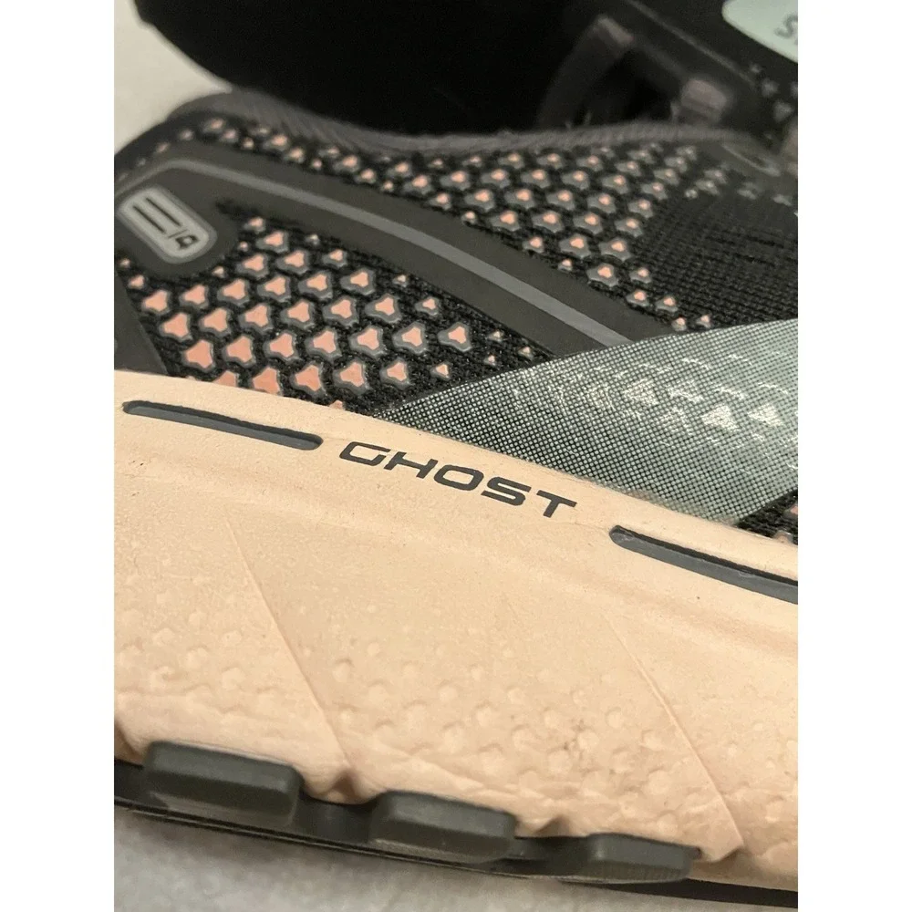 Brooks Ghost 14 Women's Size 9) Running Shoes Black Pearl Peach Sneakers
